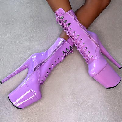 Lipkit Boot - GRAPE - 8INCH
