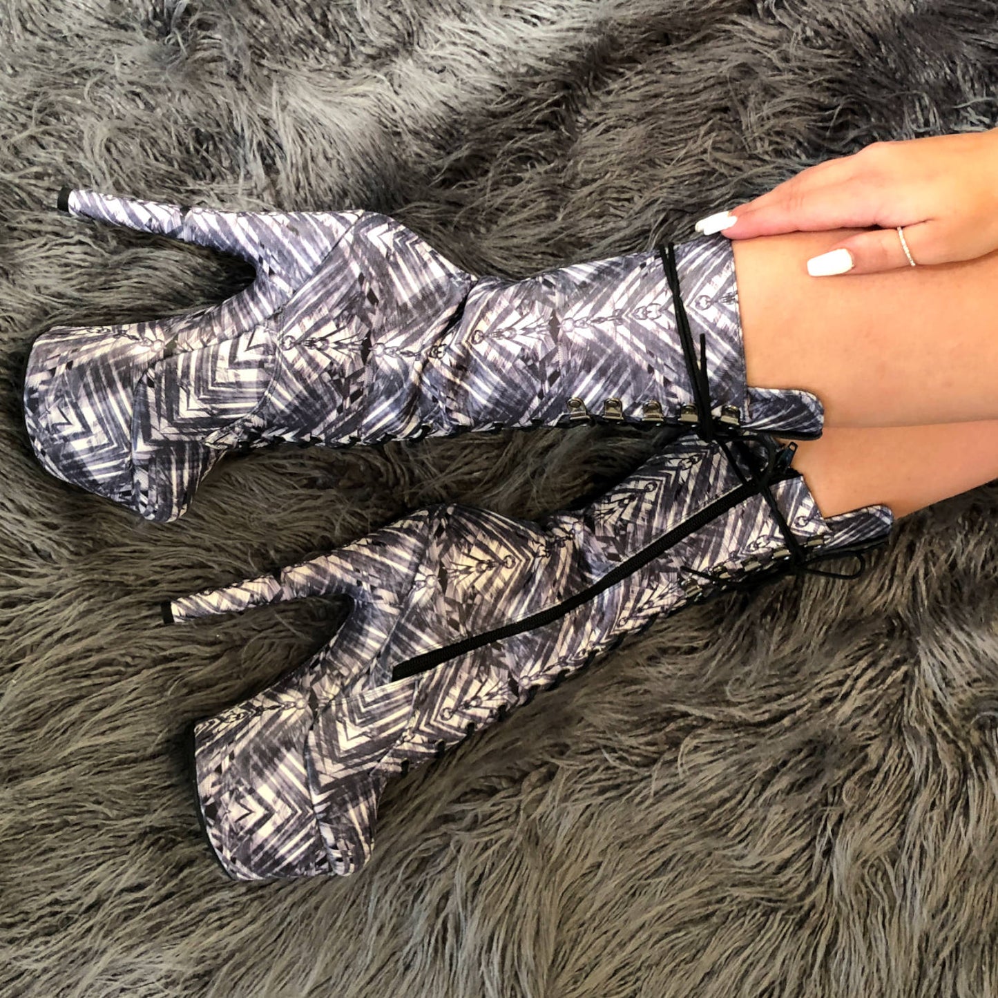 Cult Boot - 7 INCH, stripper shoe, stripper heel, pole heel, not a pleaser, platform, dancer, pole dance, floor work