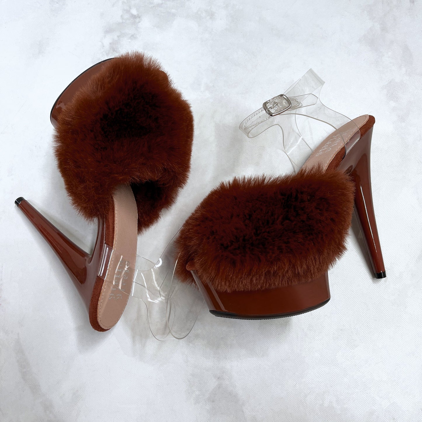 Illegally Brunette - 6 INCH, stripper shoe, stripper heel, pole heel, not a pleaser, platform, dancer, pole dance, floor work