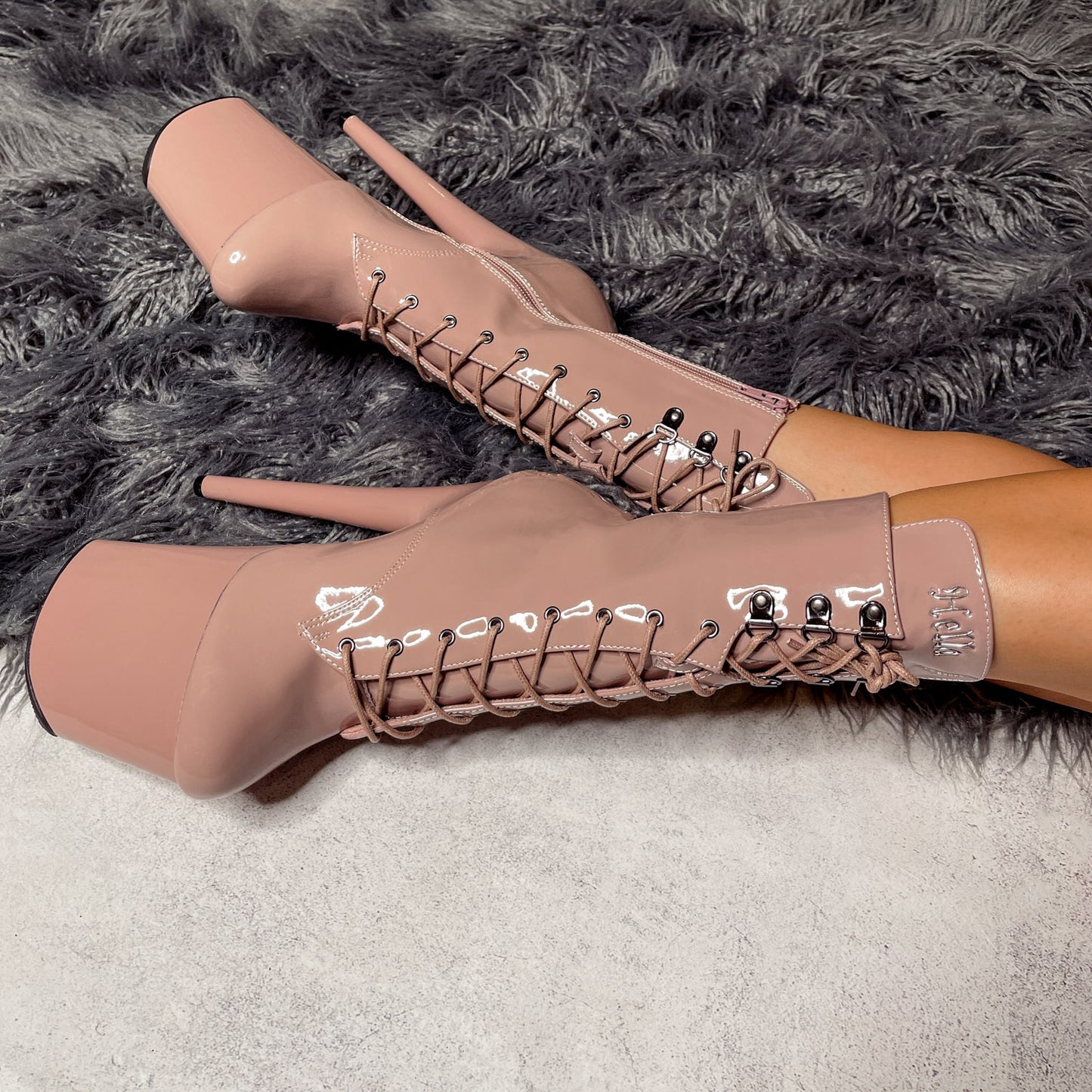 LipKit Boot - Boujee - 8 INCH, stripper shoe, stripper heel, pole heel, not a pleaser, platform, dancer, pole dance, floor work
