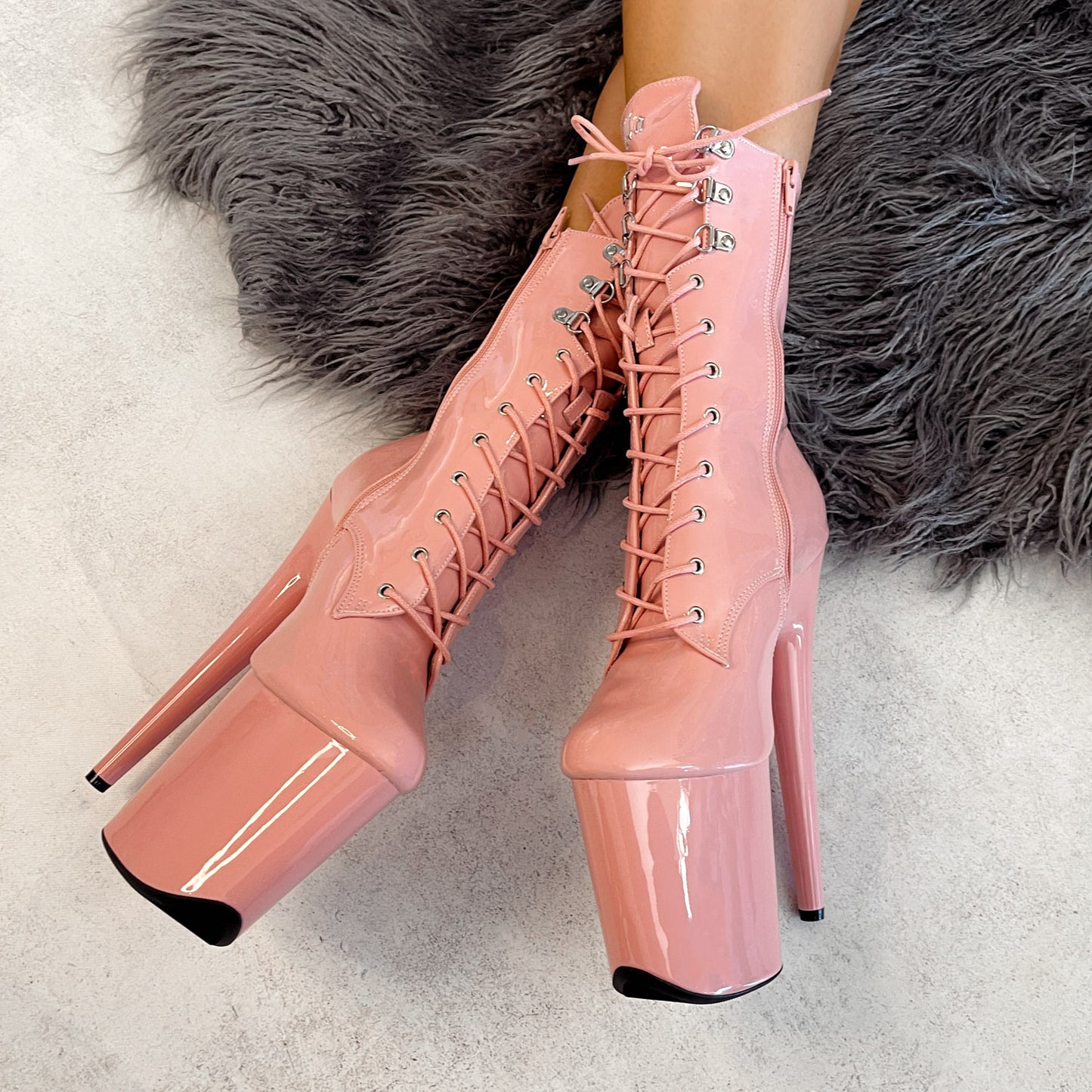 LipKit Boot - Candy Shop - 9 INCH, stripper shoe, stripper heel, pole heel, not a pleaser, platform, dancer, pole dance, floor work
