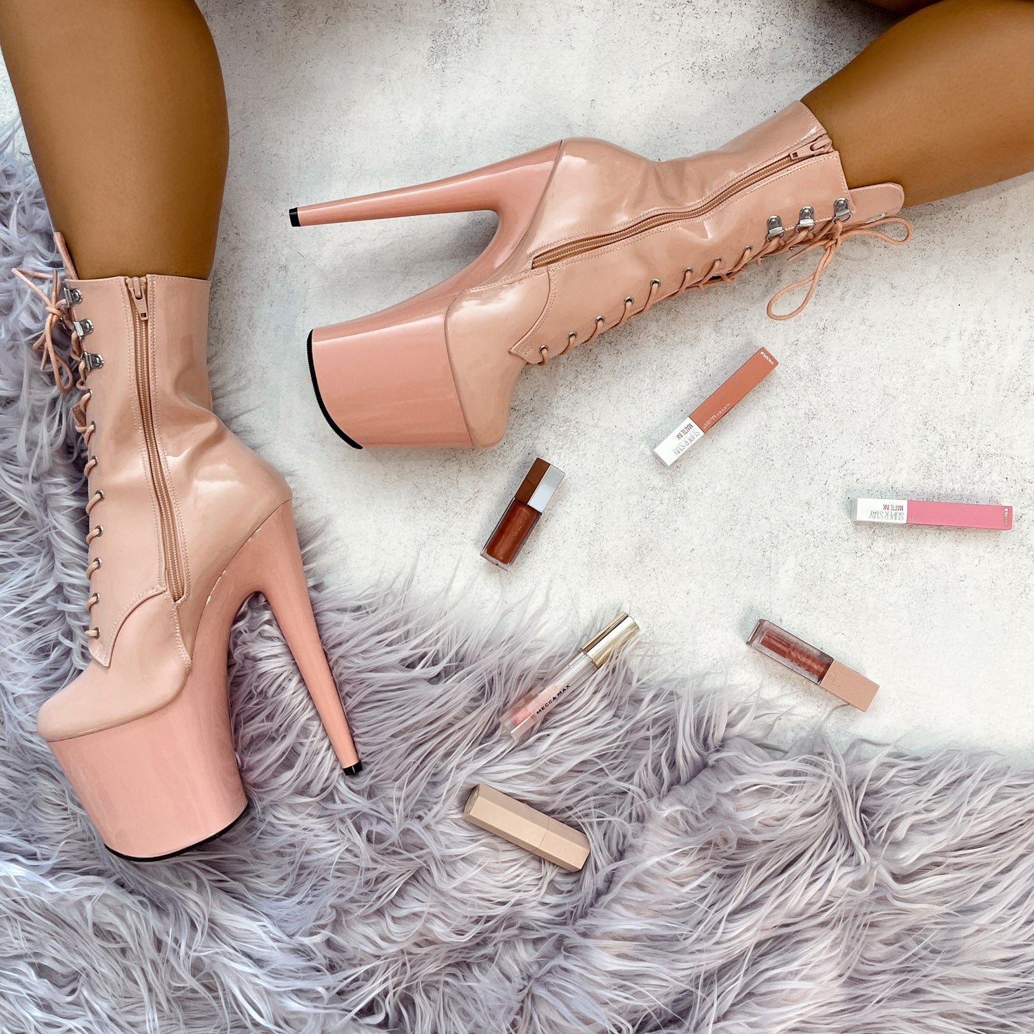 Matte nude outlet heels