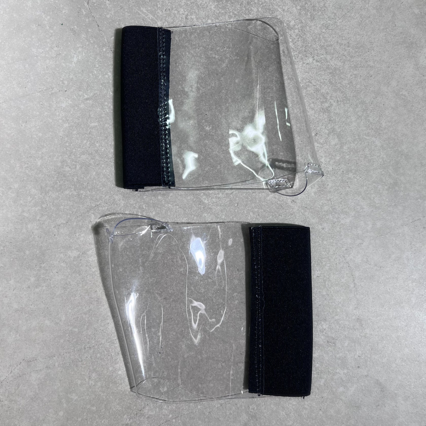 Stiletto & Open Toe Shoe Protectors - Clear & Black - 9 INCH