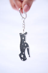 Black Boot Keyring [TIPPING DOLLAR$ DEDUCTED WHEN YOU CLICK REDEEM • COUPON AUTO-ADDED AT CHECKOUT NOT CART]