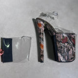 Stiletto & Open Toe Shoe Protectors - Clear & Black - 9 INCH