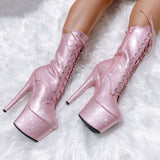 Glitterati Boot Wide Fit - Sugar Baby - 7 INCH, stripper shoe, stripper heel, pole heel, not a pleaser, platform, dancer, pole dance, floor work