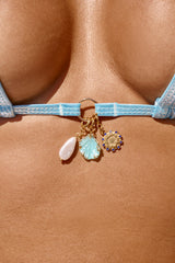 Metallic Light Blue - HOAH Bikini Top