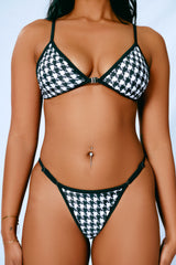 Houndstooth - HOAH Bikini Clasp Release Top