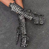 Bandana Baby - Calf Boot - 8INCH - Black