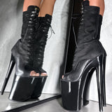 Blaq Kicks Open Toe - 9 INCH