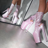 The Glitterati - OHOT Boot - Sugarbaby - 9INCH
