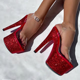 The Glitterati Xtra - Classic Stiletto - Dorothy Red - 7INCH