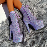 The Glitterati Xtra - Boot - Confetti - 7INCH