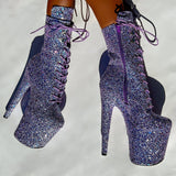 The Glitterati Xtra - Boot - Confetti - 8INCH
