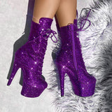 The Glitterati Xtra - Boot - ENIGMA PURPLE - 7INCH