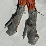 The Glitterati Xtra - OHOT Boot - Monroe - 8INCH - Wide Fit
