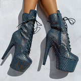 Khaleesi 3D Ring Boot - Teal - 7INCH