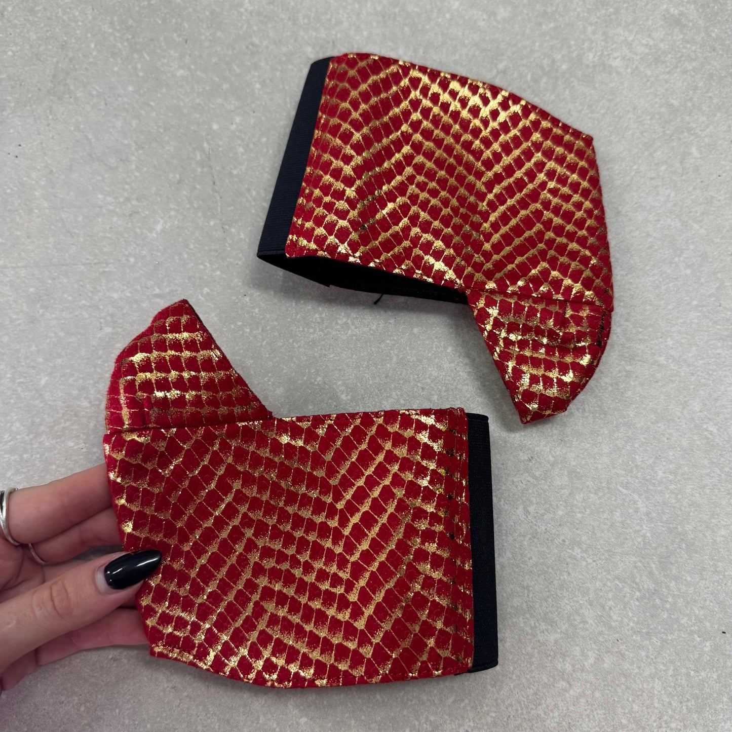 Classique Shoe Protector - Khaleesi Red & Gold - 8 INCH