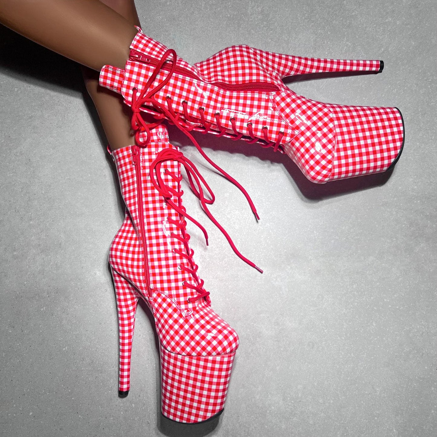 Gingham - Boot Wide Fit - 8 INCH - LIMITED ED.