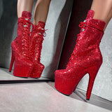 The Glitterati Xtra - Boot - Miles Red - 7INCH