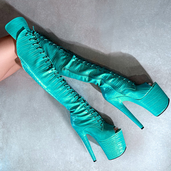 Over the knee boots 2 inch heel discount