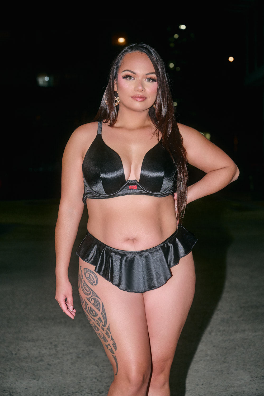 Black Satin - Pillowtalk - HOAH Take the Plunge Top
