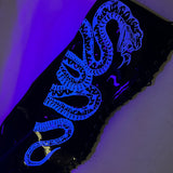 VIPER Boot Black with White Thigh High - 8INCH, stripper shoe, stripper heel, pole heel, not a pleaser, platform, dancer, pole dance, floor work