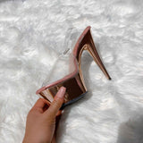 Sienna Classic Stiletto - Rose Gold - 6 INCH, stripper shoe, stripper heel, pole heel, not a pleaser, platform, dancer, pole dance, floor work