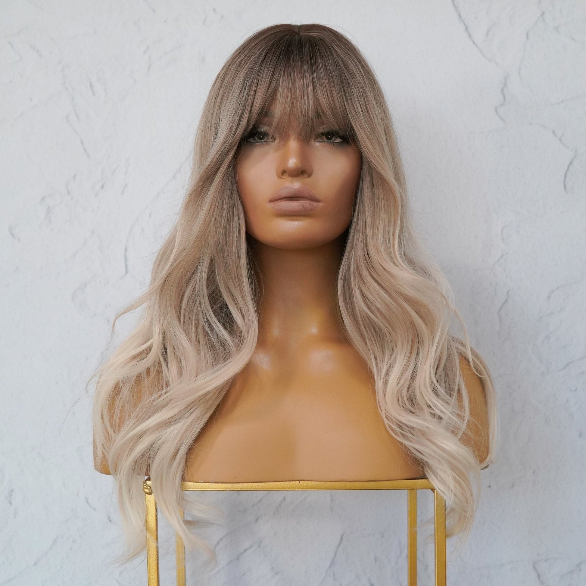 VIVIENE Ombre Fringe Wig - Milk & Honey