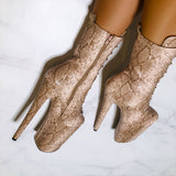 MilkSnake Boots - 9 INCH, stripper shoe, stripper heel, pole heel, not a pleaser, platform, dancer, pole dance, floor work