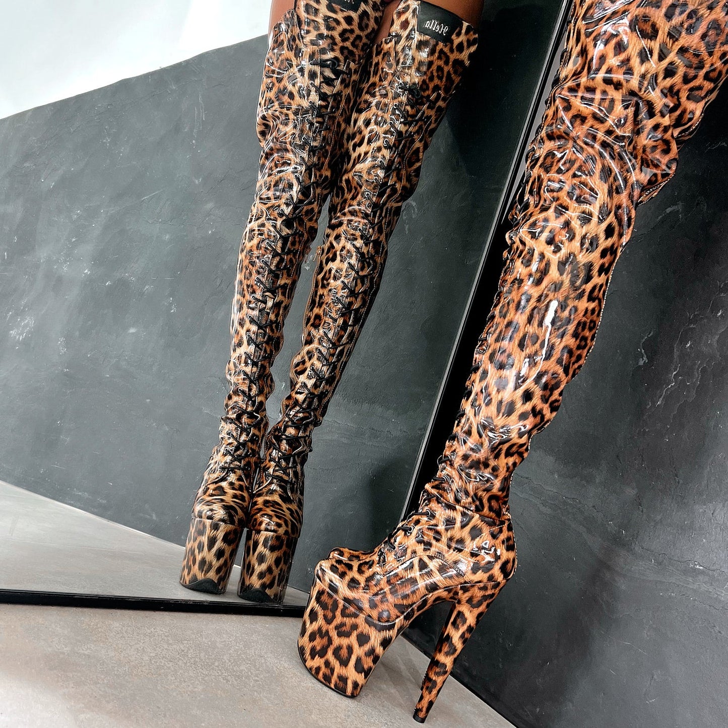 Leopard Thigh High - 8 INCH - Limited Edition