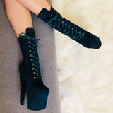 BabyDoll Teal - 7 INCH, stripper shoe, stripper heel, pole heel, not a pleaser, platform, dancer, pole dance, floor work