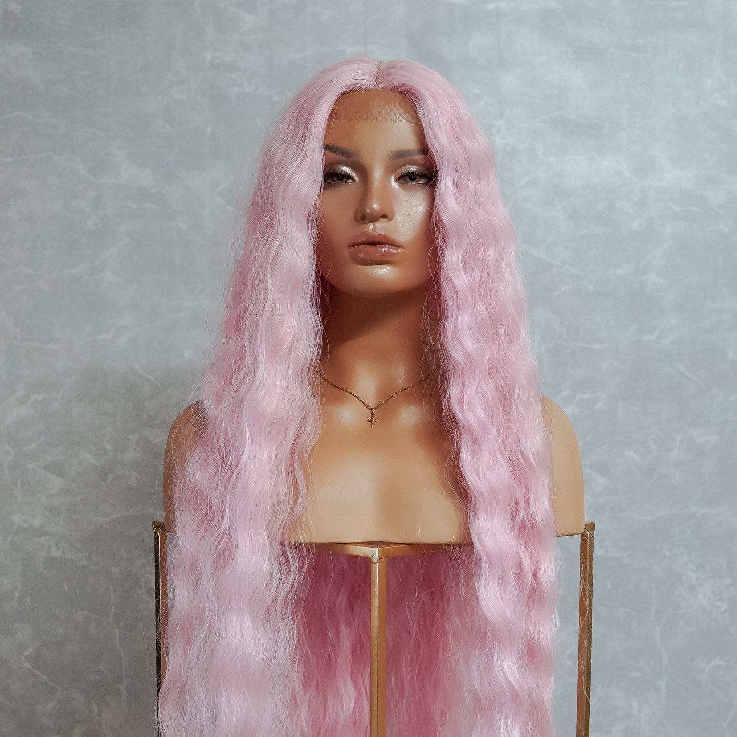 CARDI 40" Pink Lace Front Wig