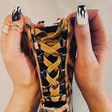 Empire Kicks Corset - Leopard - 7 INCH, stripper shoe, stripper heel, pole heel, not a pleaser, platform, dancer, pole dance, floor work