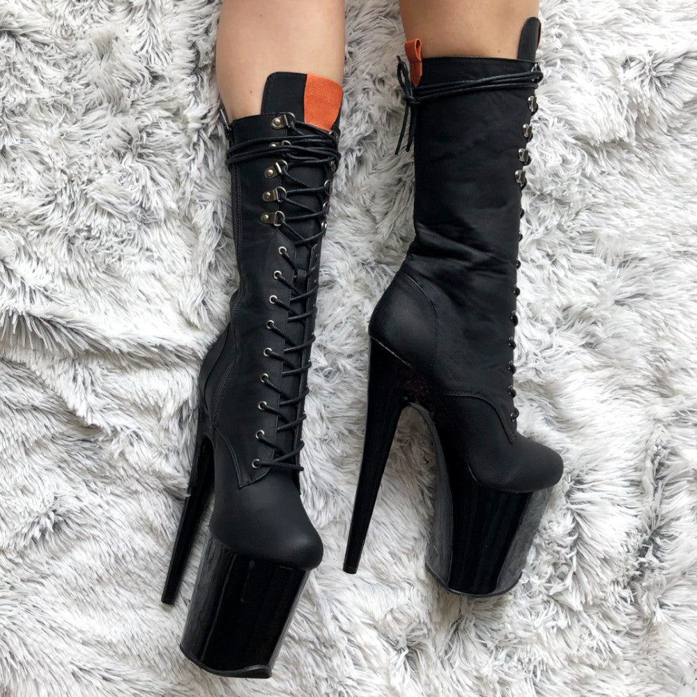Black Denim - 8 INCH