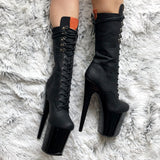 Black Denim - 8 INCH