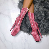 Candy Cobra Boot - 9 INCH, stripper shoe, stripper heel, pole heel, not a pleaser, platform, dancer, pole dance, floor work