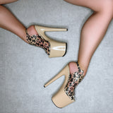 Make it Reign - Sand - 8 INCH, stripper shoe, stripper heel, pole heel, not a pleaser, platform, dancer, pole dance, floor work