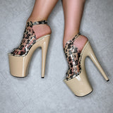 Make it Reign - Sand - 8 INCH, stripper shoe, stripper heel, pole heel, not a pleaser, platform, dancer, pole dance, floor work