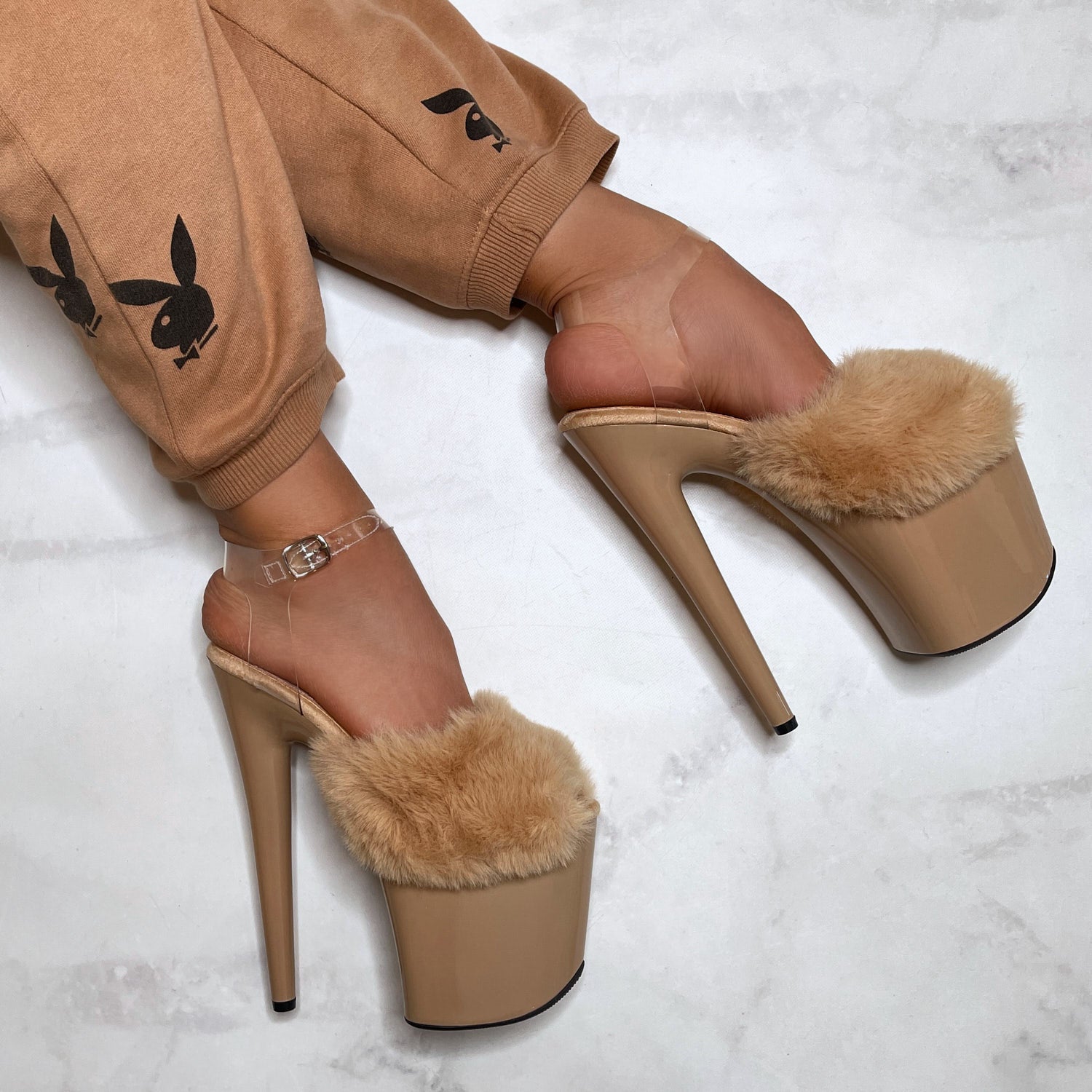 Illegally Blonde - 8 INCH, stripper shoe, stripper heel, pole heel, not a pleaser, platform, dancer, pole dance, floor work