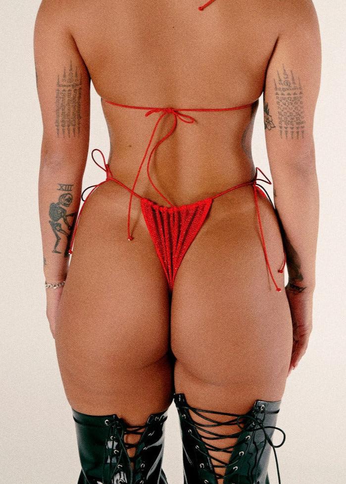 Sparkle Red - HOAH Bikini Bottoms