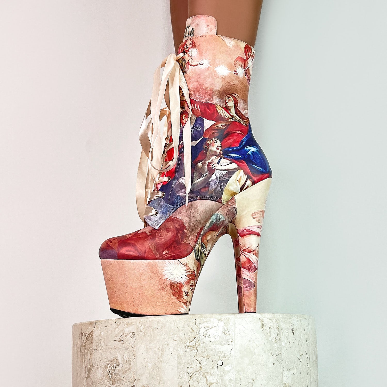 Holier Than Thou - 7 INCH, stripper shoe, stripper heel, pole heel, not a pleaser, platform, dancer, pole dance, floor work