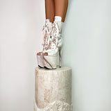 Hope Open Toe Boot - 8 INCH, stripper shoe, stripper heel, pole heel, not a pleaser, platform, dancer, pole dance, floor work