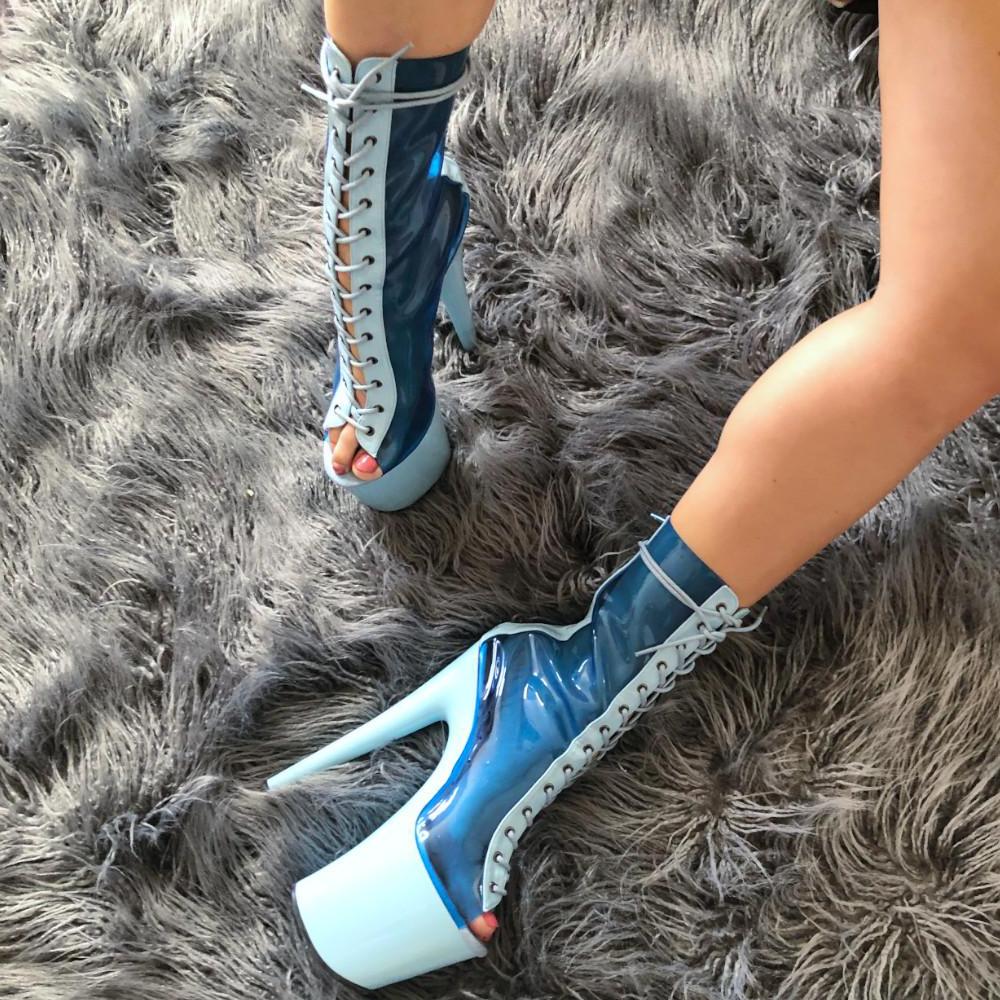 Ice Kween - 8 INCH, stripper shoe, stripper heel, pole heel, not a pleaser, platform, dancer, pole dance, floor work