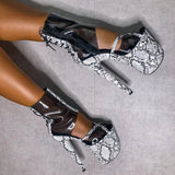 Killer Kingsnake Boot - 8 INCH, stripper shoe, stripper heel, pole heel, not a pleaser, platform, dancer, pole dance, floor work