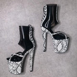 Killer Kingsnake Boot - 8 INCH, stripper shoe, stripper heel, pole heel, not a pleaser, platform, dancer, pole dance, floor work