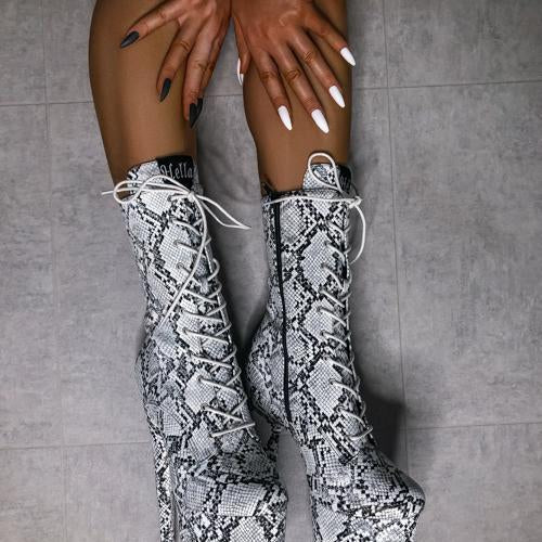 Mamba Boot - 7 INCH, stripper shoe, stripper heel, pole heel, not a pleaser, platform, dancer, pole dance, floor work