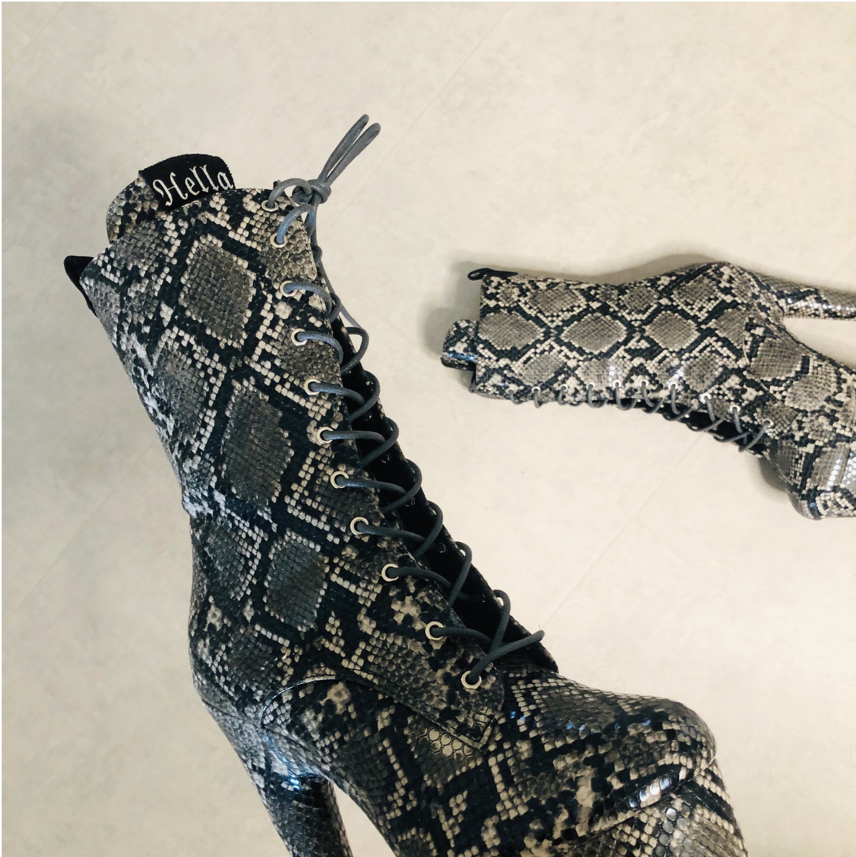 Maneater Boot - 7 INCH, stripper shoe, stripper heel, pole heel, not a pleaser, platform, dancer, pole dance, floor work
