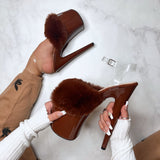 Illegally Brunette - 8 INCH, stripper shoe, stripper heel, pole heel, not a pleaser, platform, dancer, pole dance, floor work