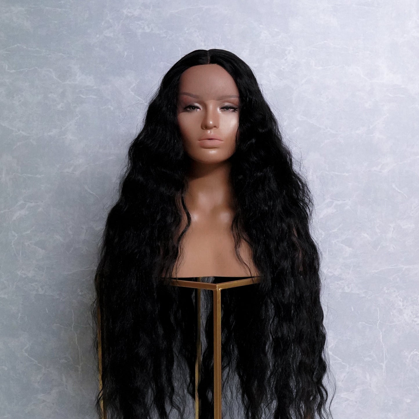 CARDI 40" Black Lace Front Wig